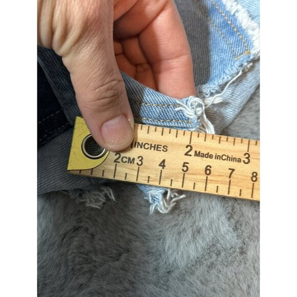 Wild Fable Women's 6 100% Cotton Highest Rise Cutoff Shorts Patchwork - Picture 5 of 9